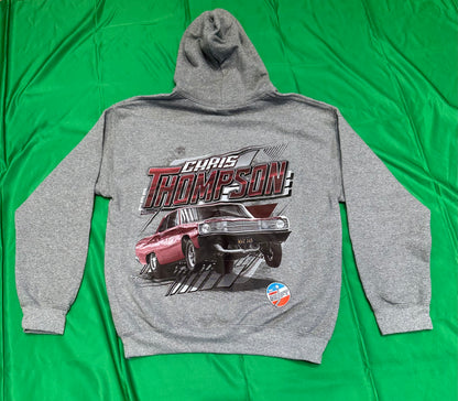 Long Sleeve Hoodie Chris Thompson Racing Gray