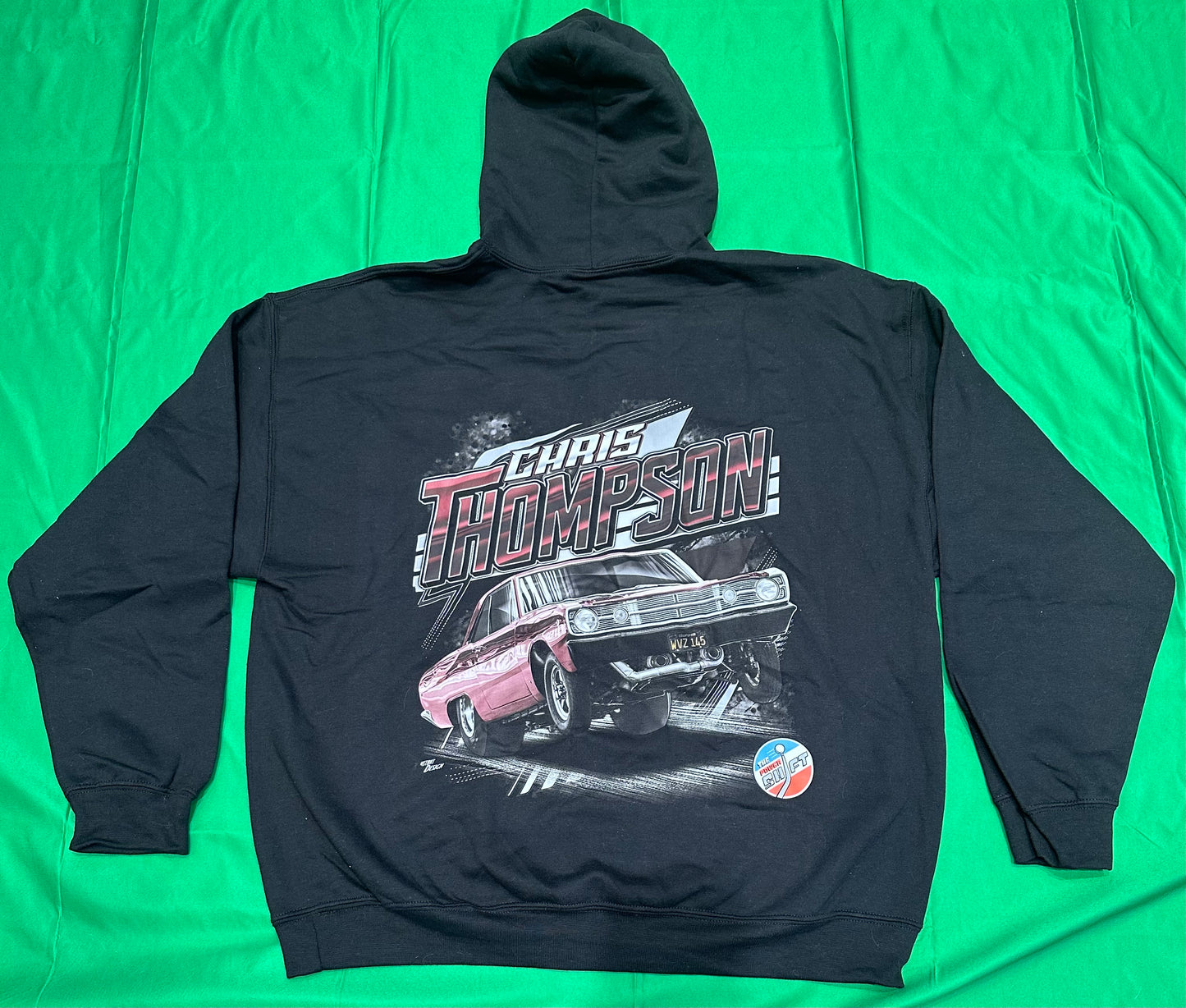 Long Sleeve Hoodie Chris Thompson Racing Black